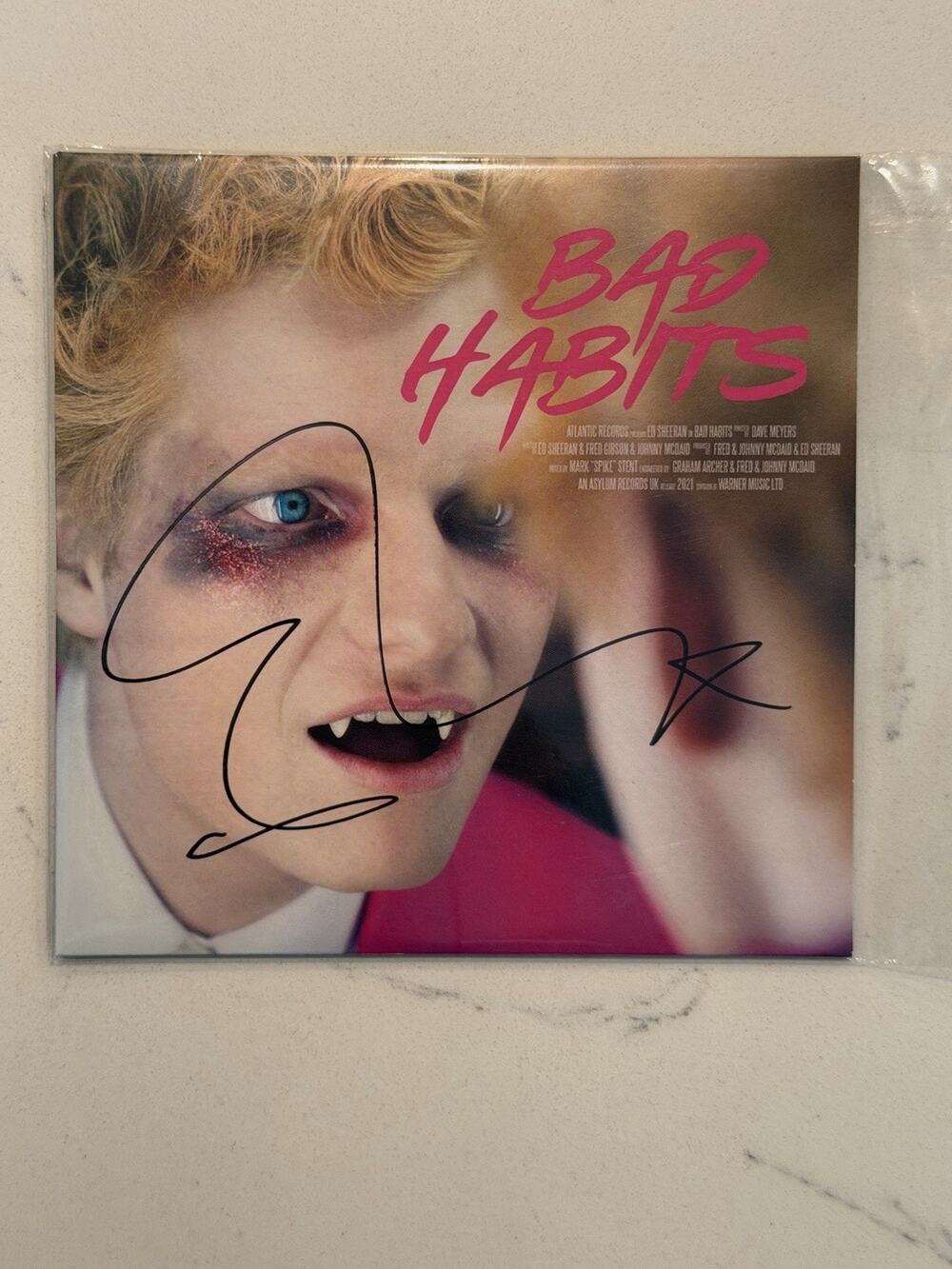 Ed Sheeran Bad Habits Signed CD Autographed #2